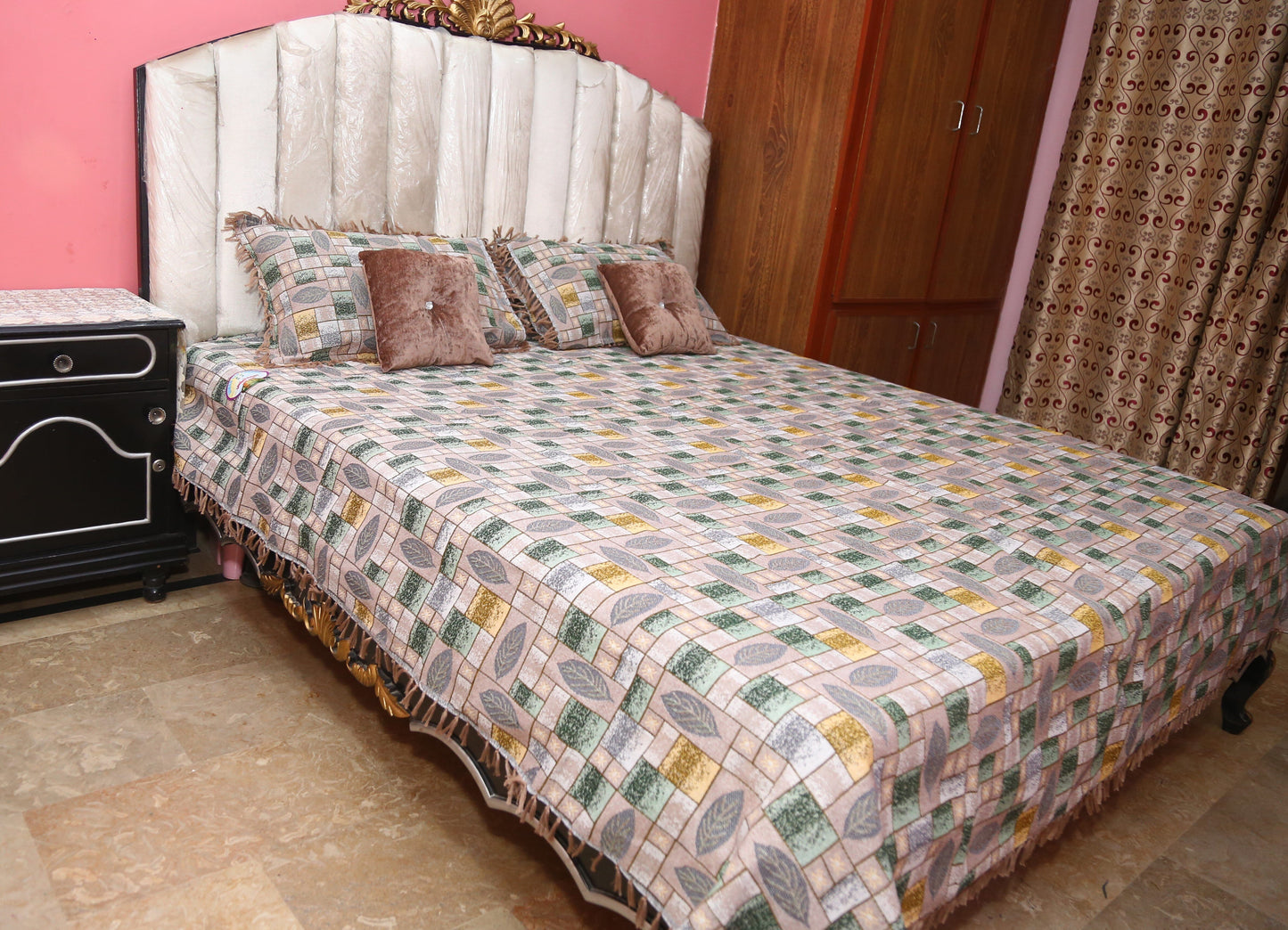 Modern Mosaic Multani Bedsheet